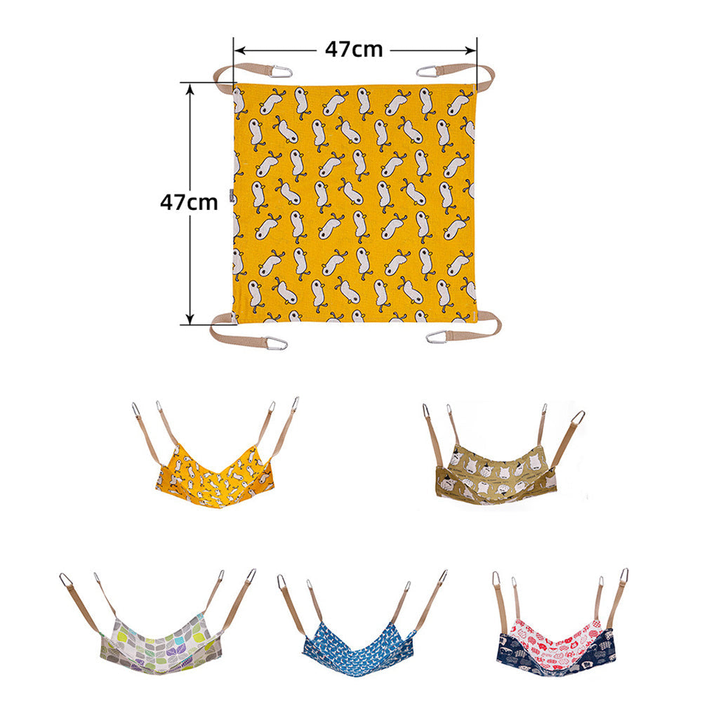 Breathable Cotton Linen Hanging Cat Hammock