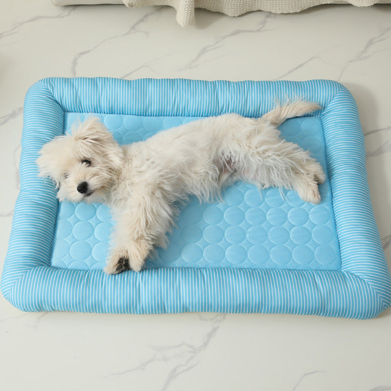 Pet Cool Ice Silk Cooling Dog Nest Bed
