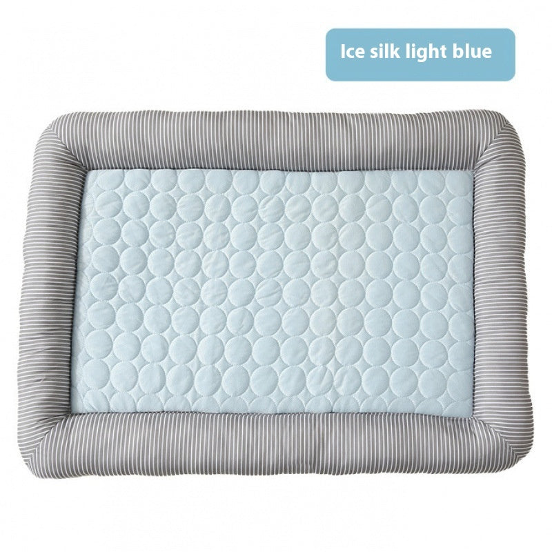 Pet Cool Ice Silk Cooling Dog Nest Bed